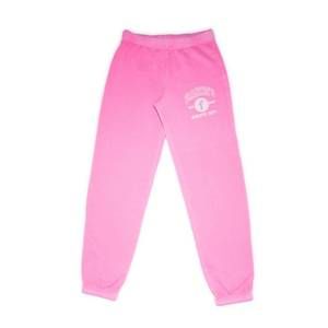NEW FIREHOUSE girl's puff varsity sweatpants in neon pink